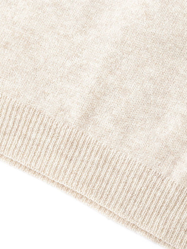 A SAUCE MELERミドルゲージカシミヤニットストール(F BEIGE A SAUCE MELERミドルゲージカシミヤニットストール(F BEIGE