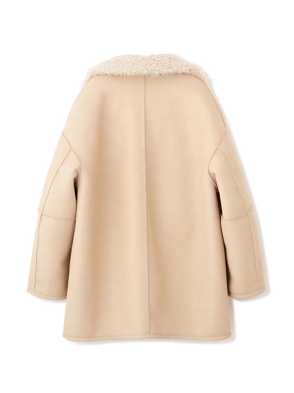 リバーシブルムートンミドルコート