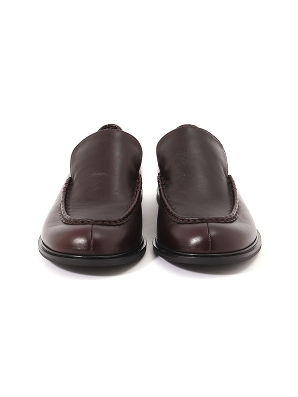 オイルドレザーフラットローファー