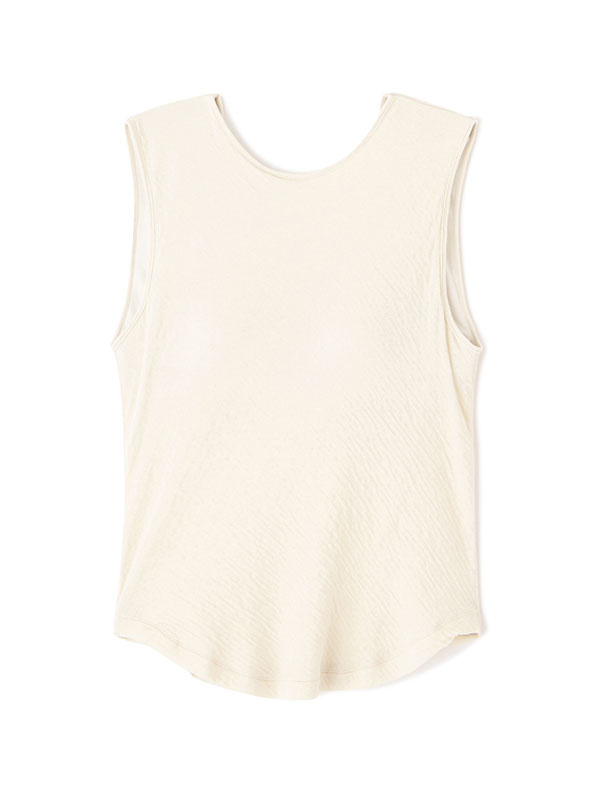 ダブルクロススリーブレスカップインプルオーバー