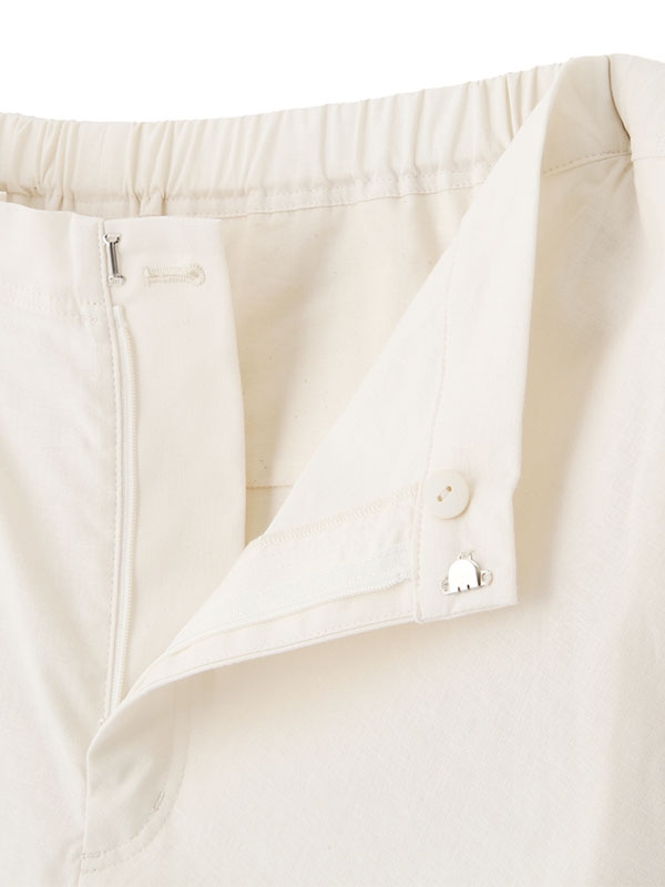 フロントラップシャンブルワイドパンツ