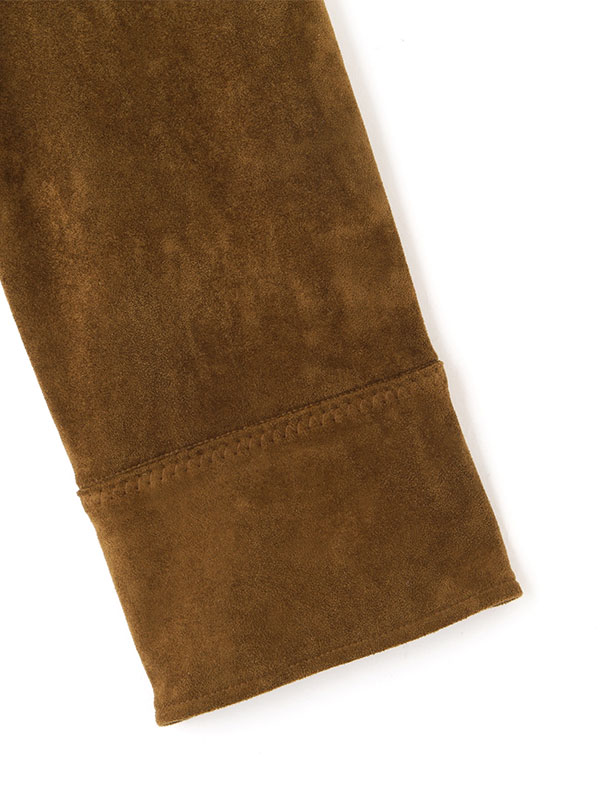 フェイクスウェードオーバーサイズシャツ