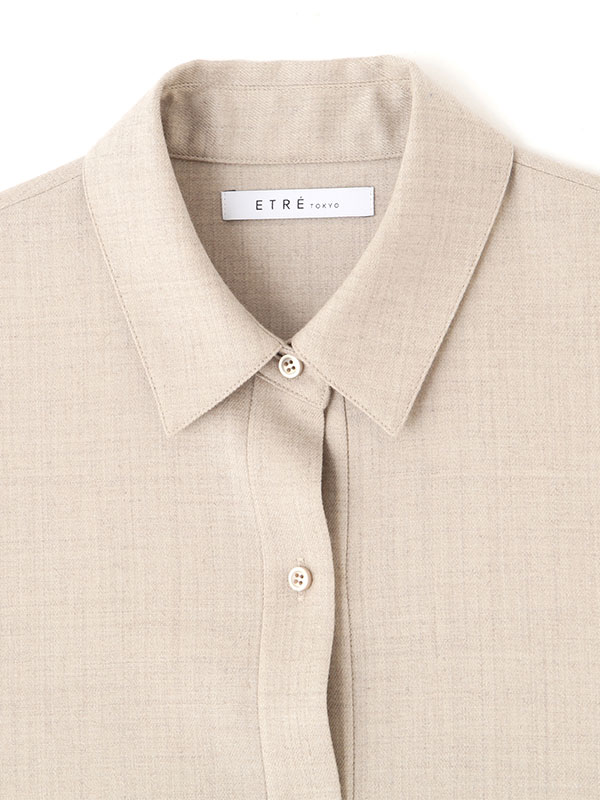 ハイカウントフラノオーバーサイズシャツ