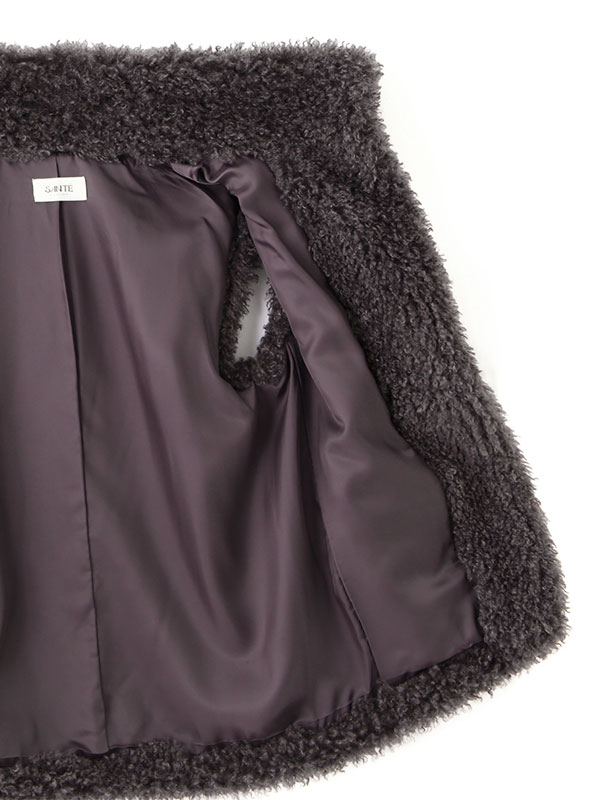 SANTEクリンプフェイクファーベスト