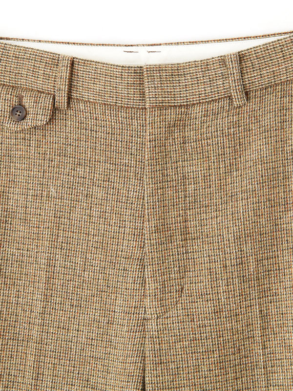 チェックツィードセンタークリースパンツ