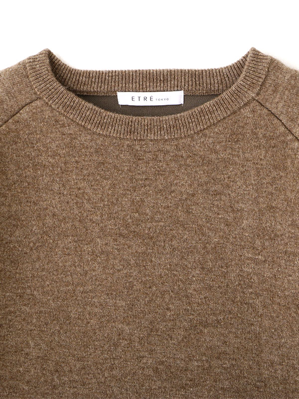 ショルダーパットダブルフェイスニットプルオーバー