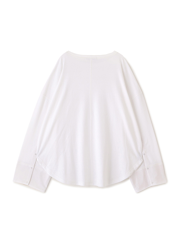 ボートネックカフスロンTee