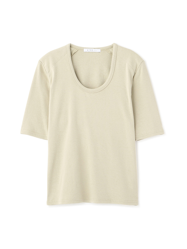 ボールドショルダーUネックTee