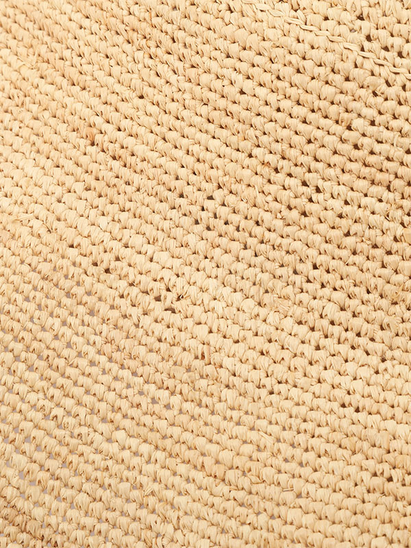 ラフィアボンネットハット