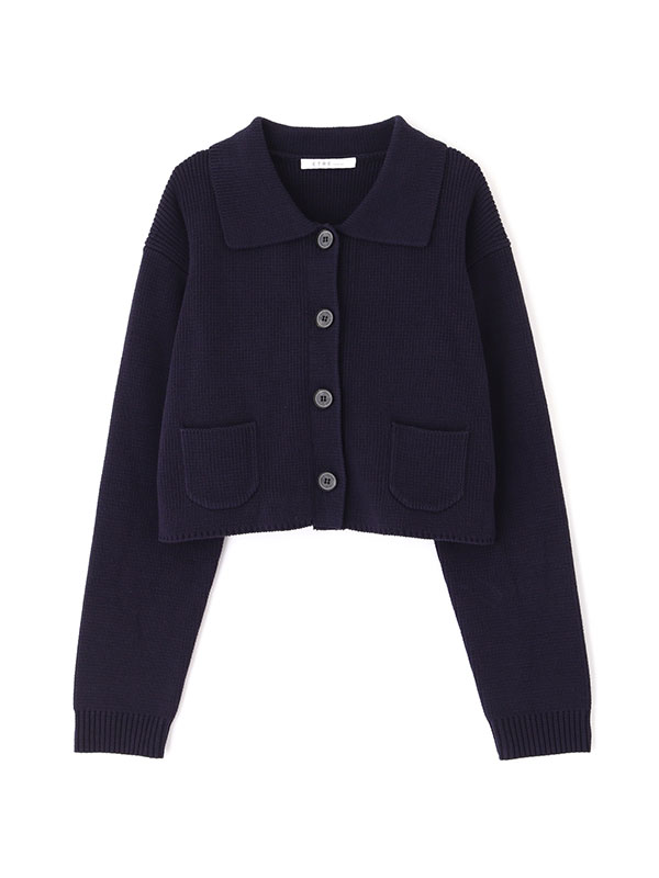 ミドルゲージショートニットカーディガン