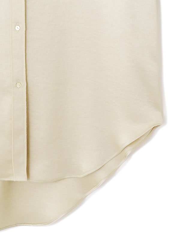 ダブルサテンバンドカラーシャツ(F BEIGE): トップス │ ETRE