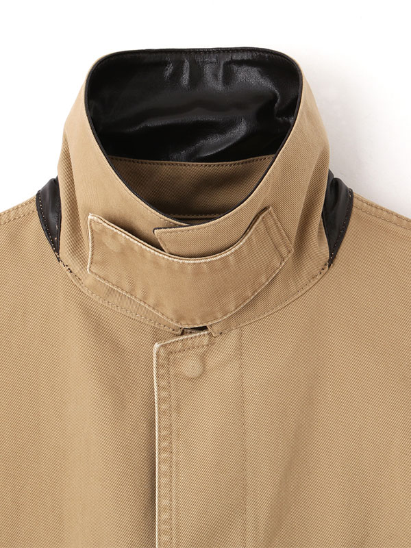 コンビネックワークディティールジャケット(S BEIGE): アウター