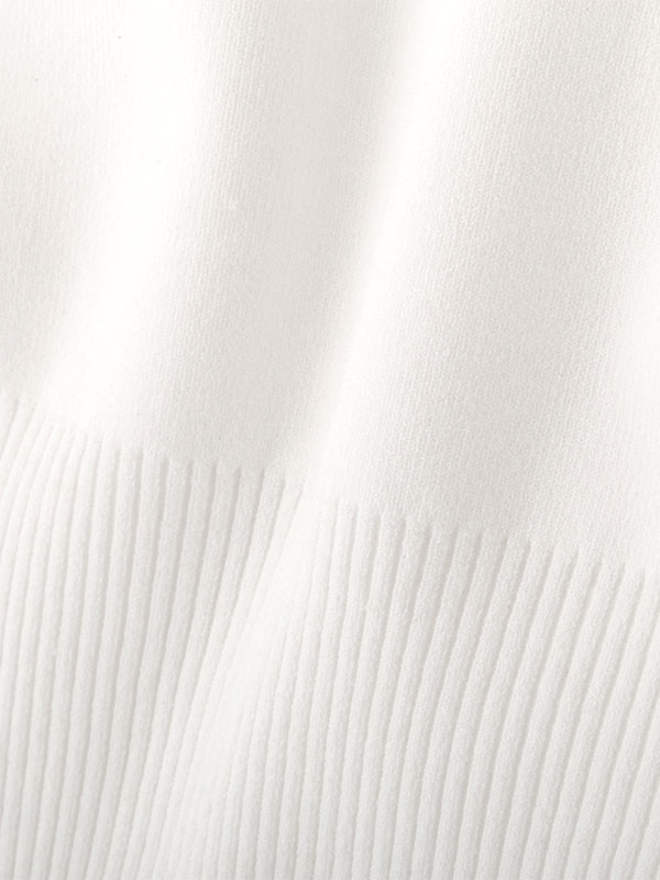 デザインネックニットプルオーバー(F WHITE): トップス │ ETRE