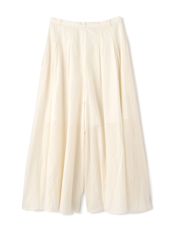 エアリーボリュームワイドパンツ(S WHITE): ボトムス │ ETRE