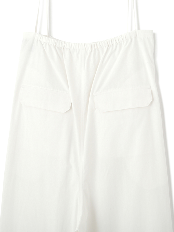 デザインストラップボリュームサスパンツ(S WHITE): ボトムス