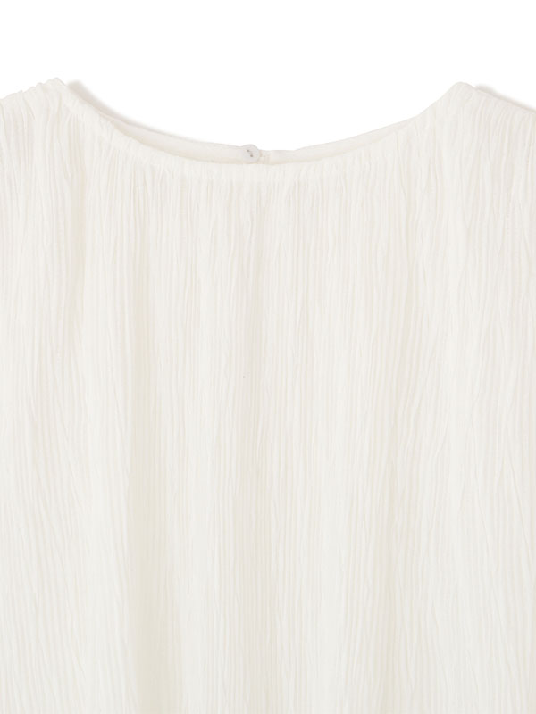 ランダムプリーツシアープルオーバー