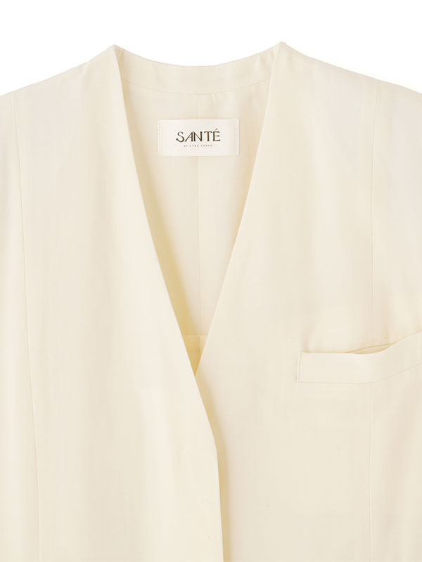 SANTEスリーブレスカーヴィーオールインワン(S OFF WHITE