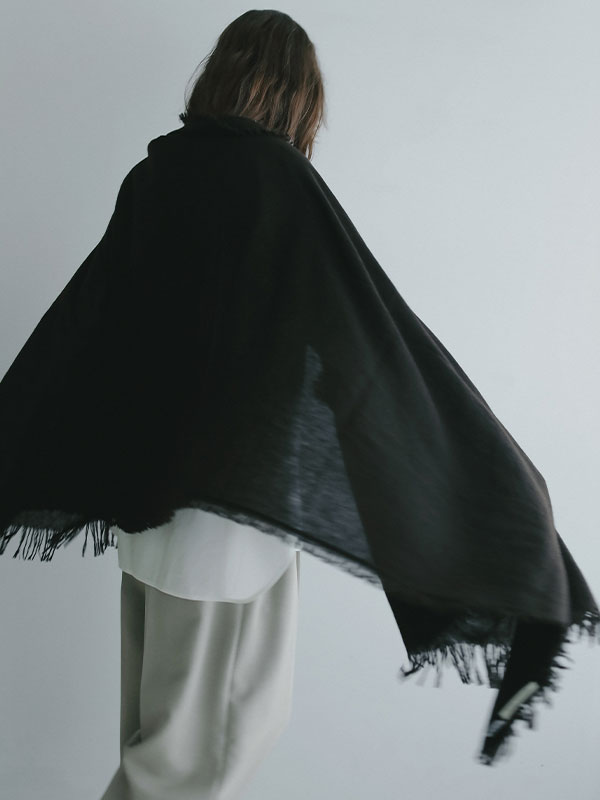 A SAUCE MELERカシミヤマイクロバスケットストールⅱ