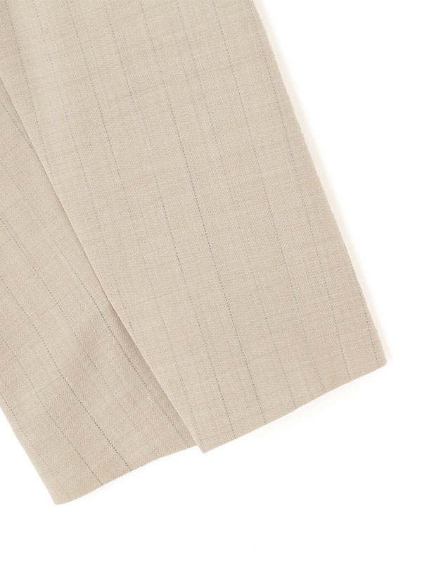 サイロスパンノーカラーダブルブレストジャケット(S BEIGE