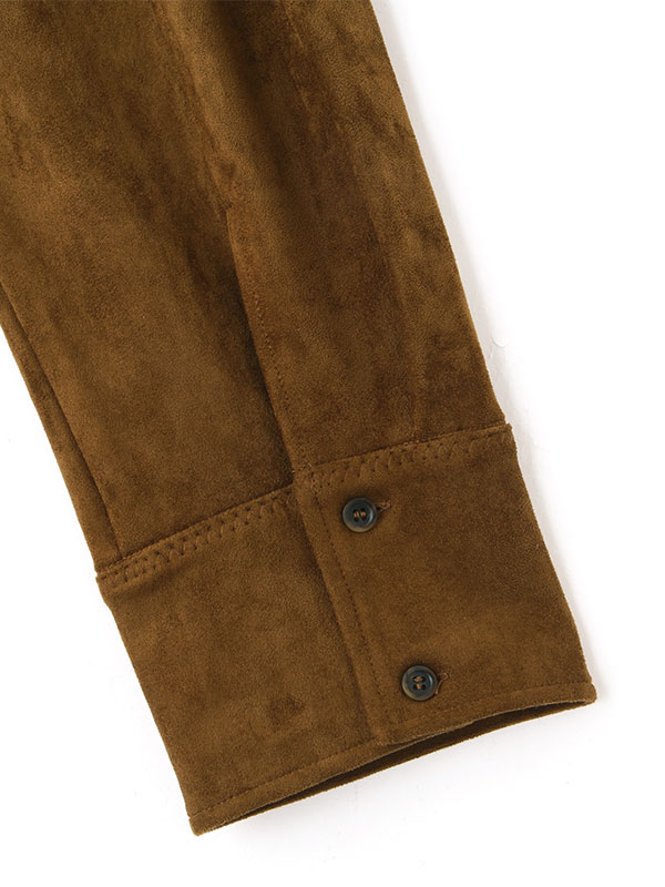 フェイクスウェードオーバーサイズシャツ