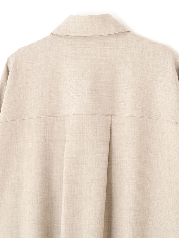 衣服 ハイカウントフラノオーバーサイズシャツ(F GREIGE): トップス