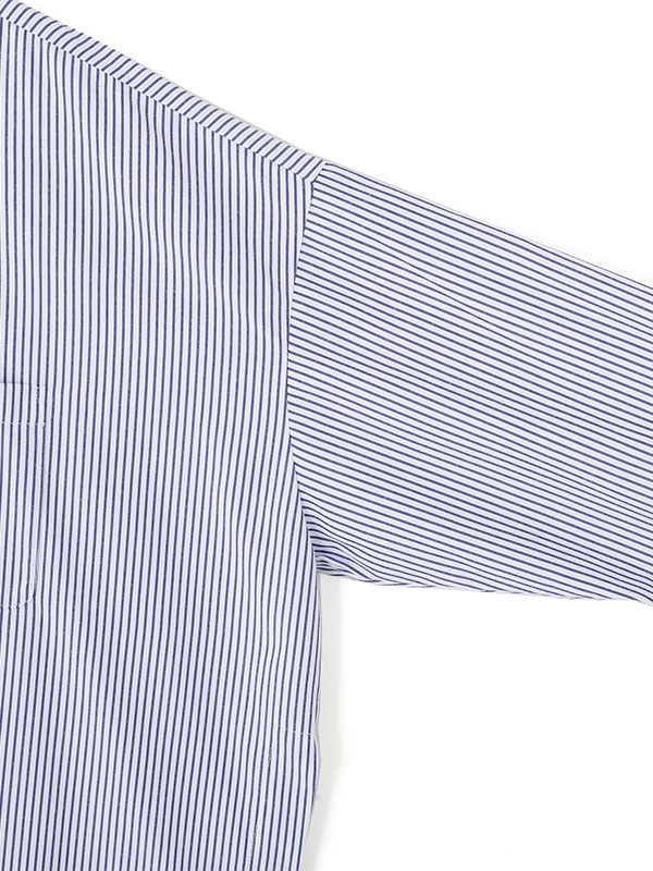 サイドスリットストライプシャツ
