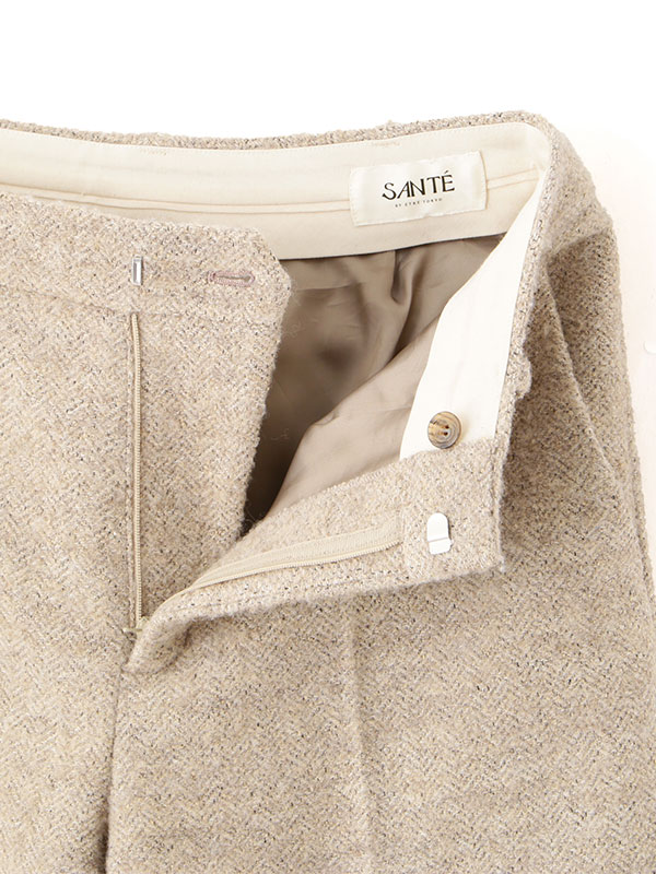 SANTEヘリンボーンツィードパンツ