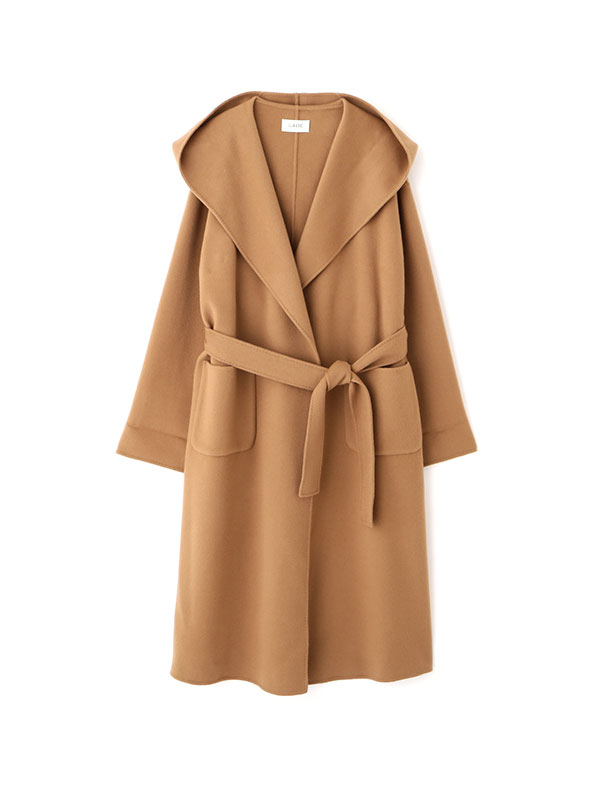 SANTEウールカシミヤフーディーリバーコート