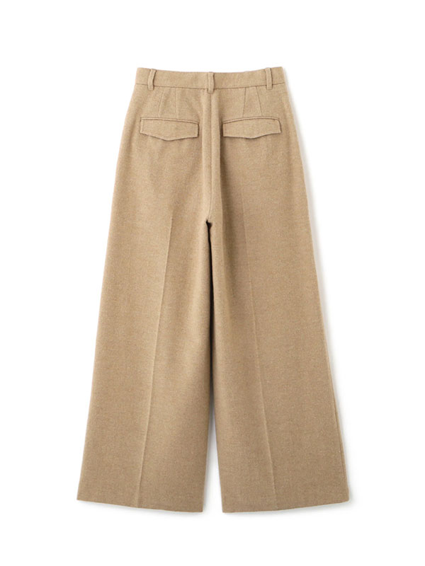 ウールツイルセミワイドパンツ