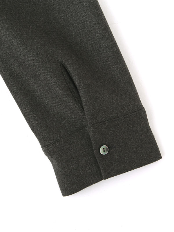 ウーステッドドレープネックワンピース