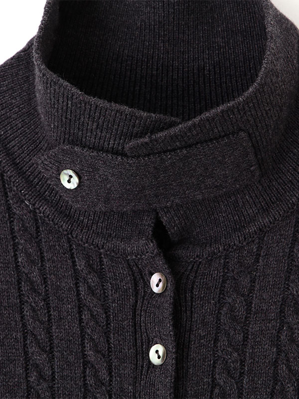 ナローケーブルニットワンピース