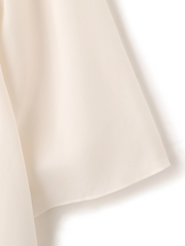 オープンネックキュプラシャツ