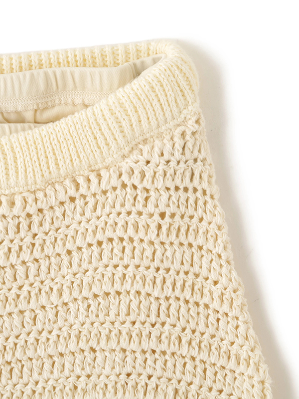 クロシェニットパンツ