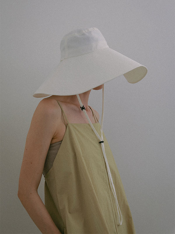 ワイドブリムシェードハット