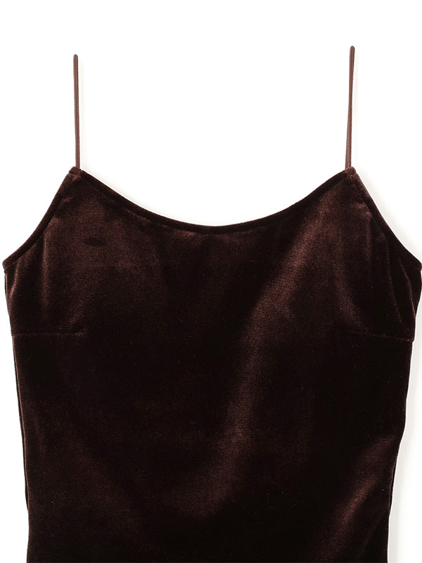 ナローストラップベロアスウィムウェア