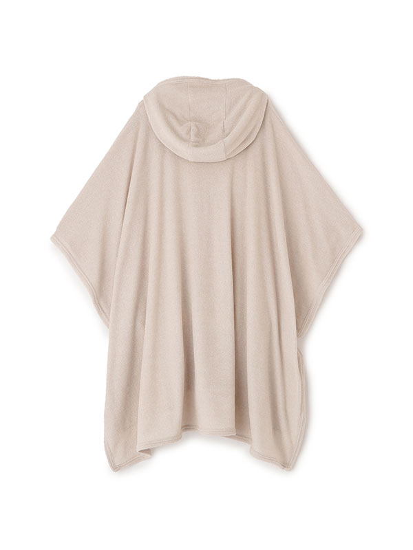 フェードパイルフードポンチョ