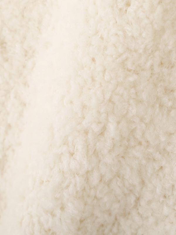 モールヤーンハイネックニットベスト