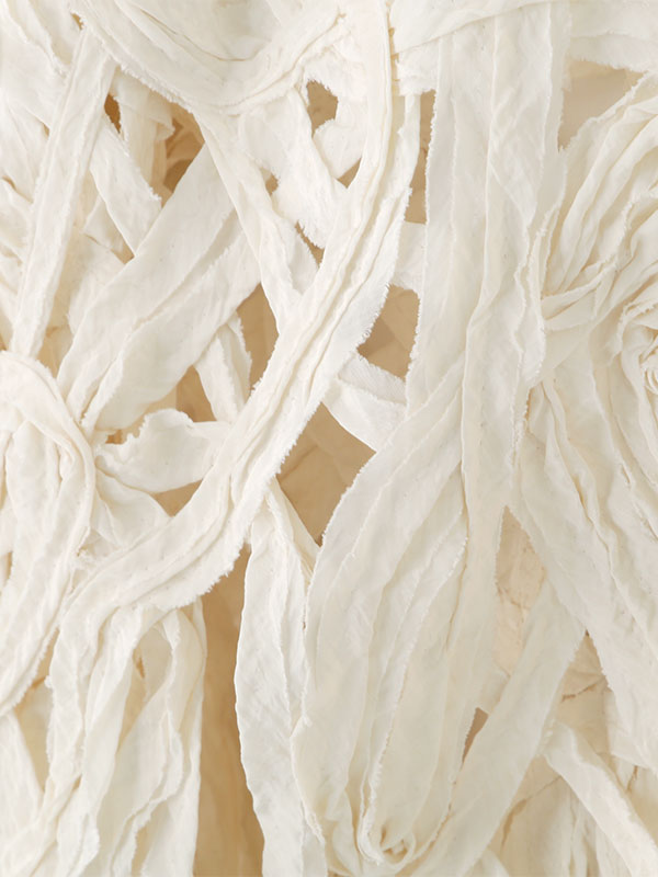 ブレードパターンノーカラーシャツ(F OFF WHITE): トップス