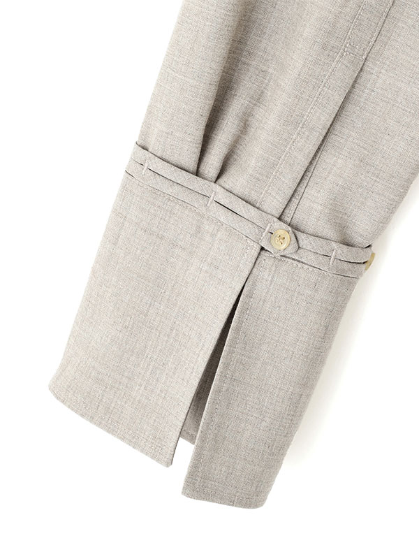 SANTEキーネックシンチカフスプルオーバー(F GREY): トップス