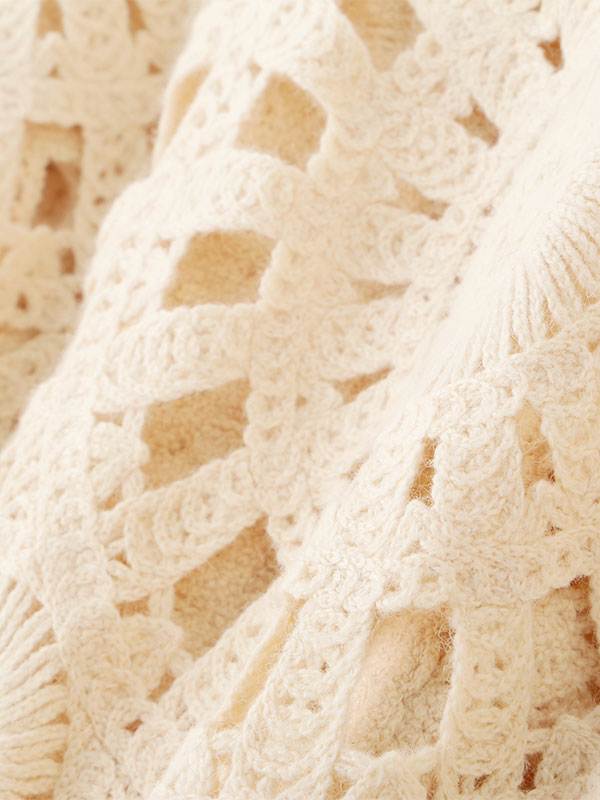 エンブロイダリーニットジャケット