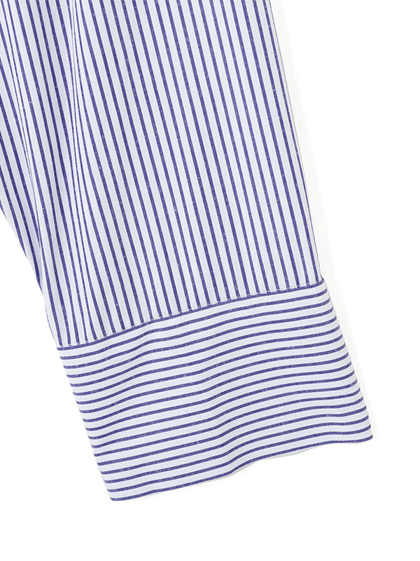 サイドスリットストライプシャツ