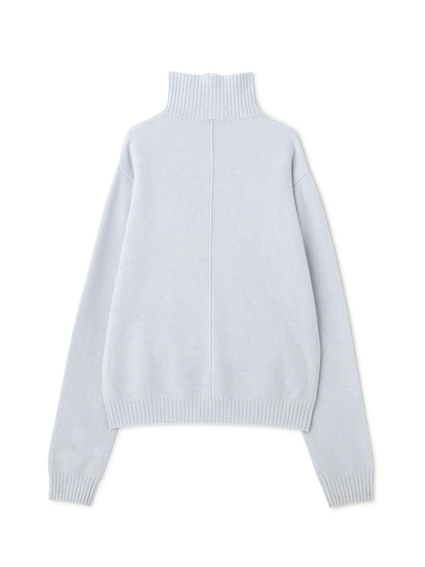 ハーフジップハイゲージニットプルオーバー