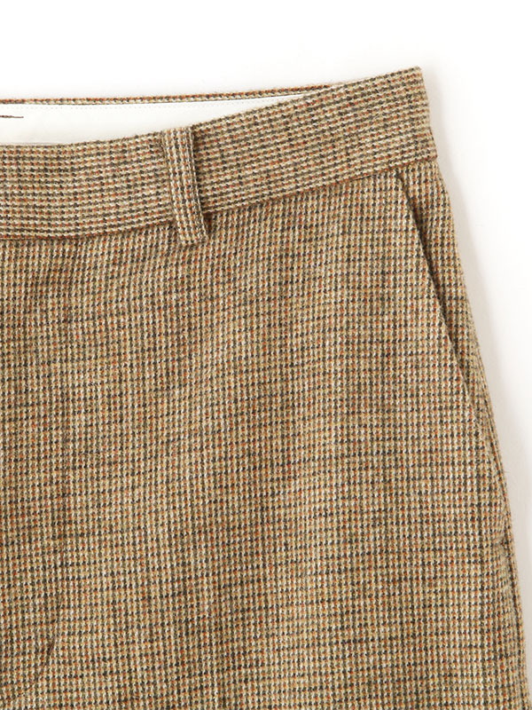 チェックツィードセンタークリースパンツ