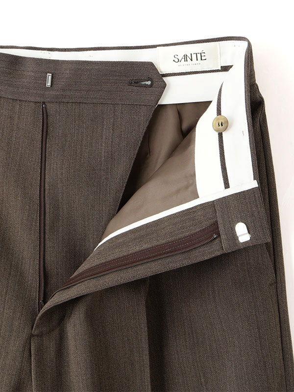 SANTEワンタックセンタークリースパンツ