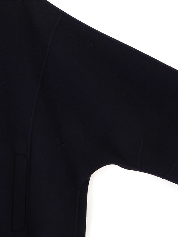 メルトンスタンドネックリバーブルゾン