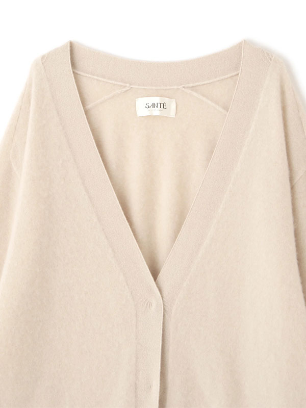 SANTEカシミヤヘアリーニットカーディガン