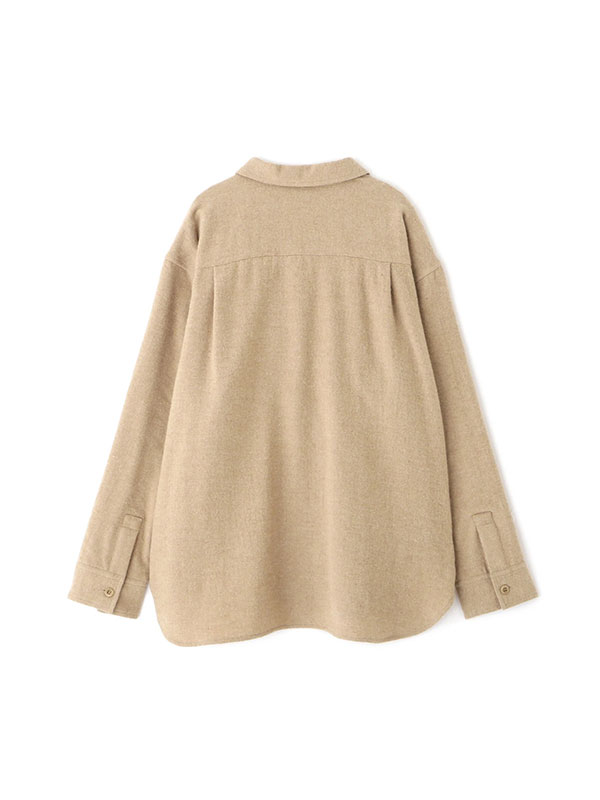 ウールツイルオーバーサイズシャツ