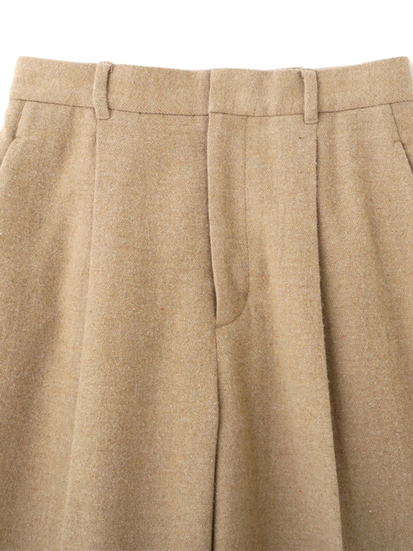 ウールツイルセミワイドパンツ