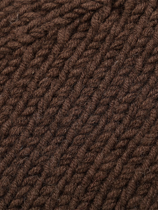 バルキーヤーンハンドニットキャップ