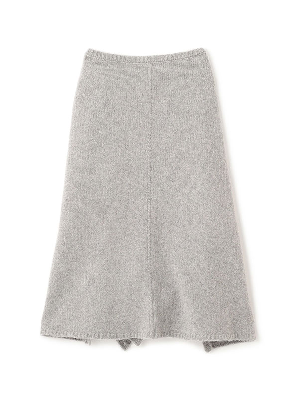 レイヤードニットラップスカート